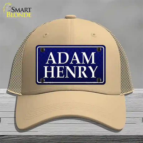 Adam Henry Novelty License Plate Hat Mesh / Khaki