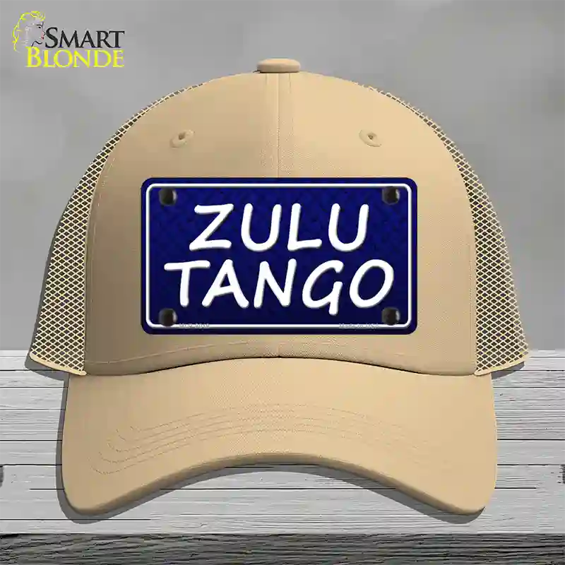 Zulu Tango Novelty License Plate Hat Mesh / Khaki