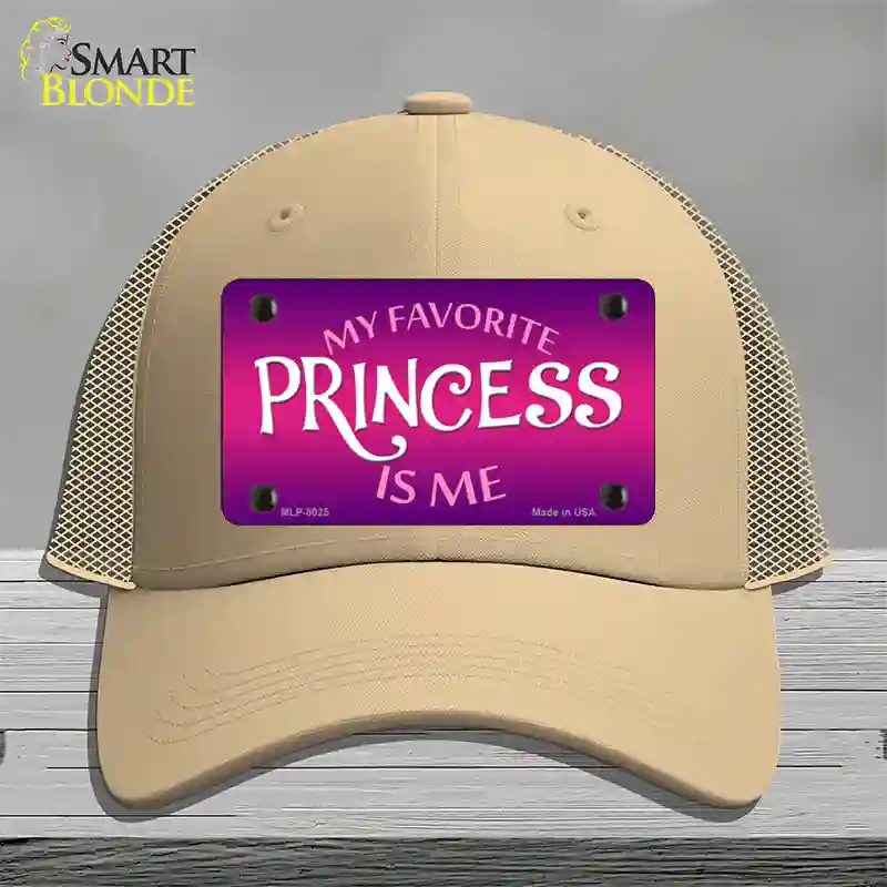 My Favorite Princess Is Me Novelty License Plate Hat Mesh / Khaki