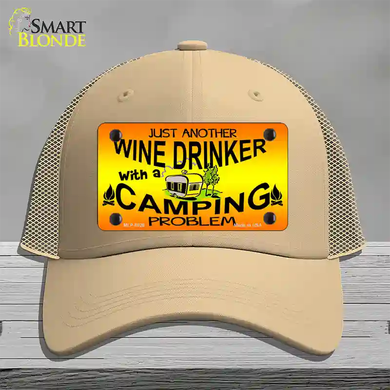 Just Another Wine Drinker Novelty License Plate Hat Mesh / Khaki