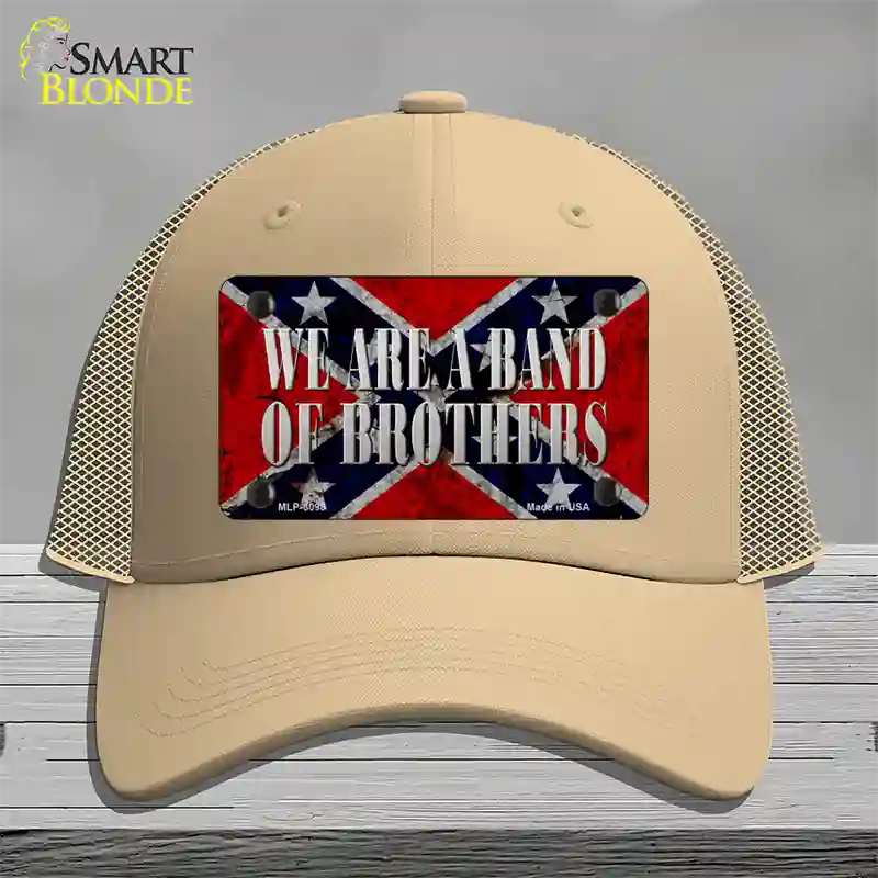 Band Of Brothers Novelty License Plate Hat Mesh / Khaki