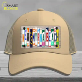 New Smyrna Beach Plate Art Novelty License Plate Hat Mesh / Khaki