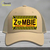 Zombie Assault Vehicle Novelty License Plate Hat Mesh / Khaki