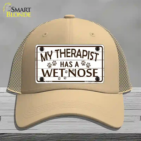 My Therapist Novelty License Plate Hat Mesh / Khaki