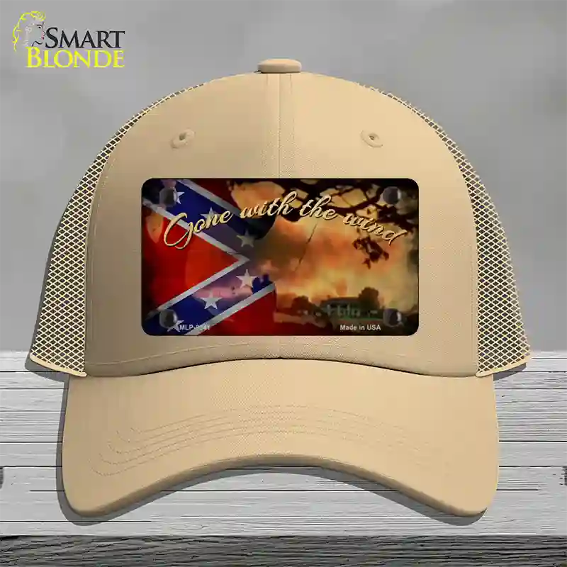 Gone With The Wind Novelty License Plate Hat Mesh / Khaki