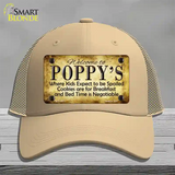 Poppys Novelty License Plate Hat Mesh / Khaki