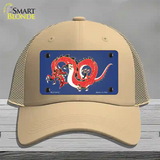 Dragon Novelty License Plate Hat Mesh / Khaki