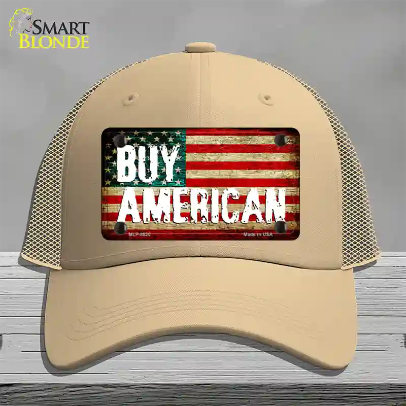 Buy American Novelty License Plate Hat Mesh / Khaki