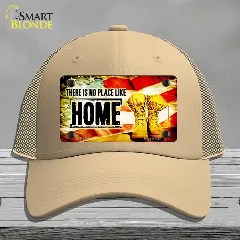 There Is No Place Like Home Novelty License Plate Hat Mesh / Khaki