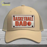 Basketball Dad Novelty License Plate Hat Mesh / Khaki