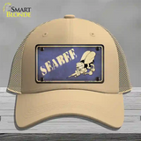 Seabee Novelty License Plate Hat Mesh / Khaki