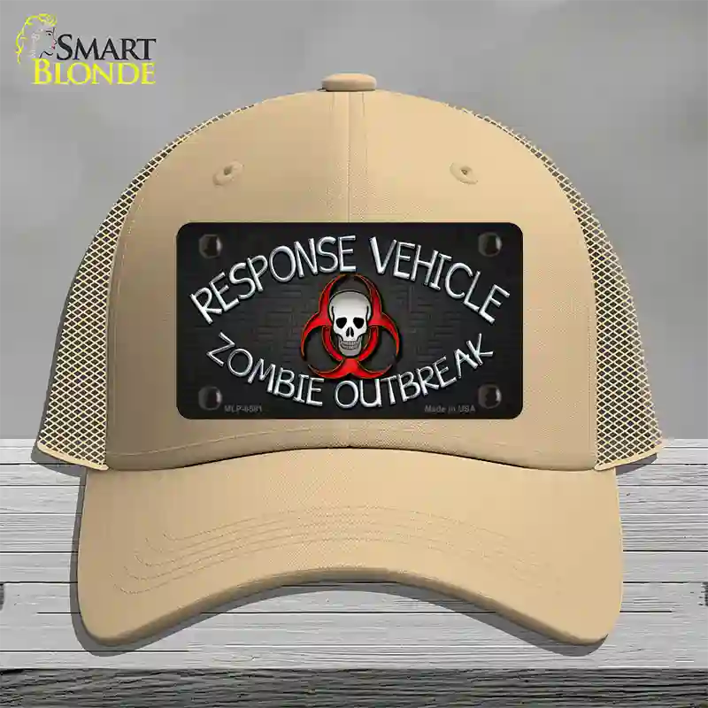 Response Vehicle Novelty License Plate Hat Mesh / Khaki