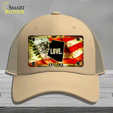 Arizona Love Novelty License Plate Hat Mesh / Khaki