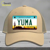 Yuma Arizona Novelty License Plate Hat Mesh / Khaki