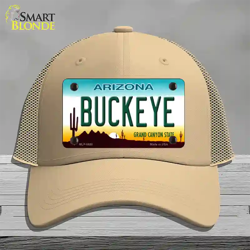 Buckeye Arizona Novelty License Plate Hat Mesh / Khaki