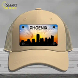 Phoenix Silhouette Novelty License Plate Hat Mesh / Khaki