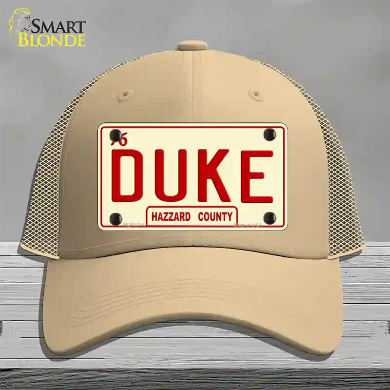 Duke Novelty License Plate Hat Mesh / Khaki