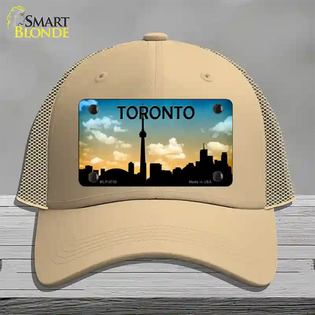 Toronto Silhouette Novelty License Plate Hat Mesh / Khaki