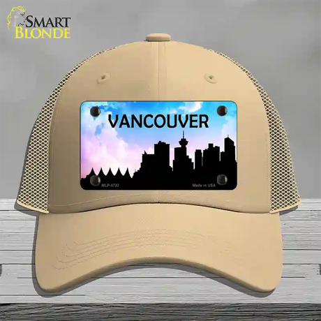 Vancouver Silhouette Novelty License Plate Hat Mesh / Khaki