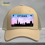 Ottawa Silhouette Novelty License Plate Hat Mesh / Khaki