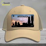 Mississauga Silhouette Novelty License Plate Hat Mesh / Khaki