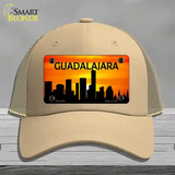 Guadalajara Silhouette Novelty License Plate Hat Mesh / Khaki