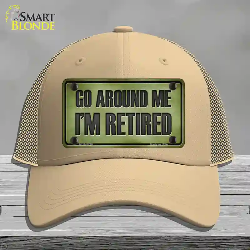 Go Around Me Novelty License Plate Hat Mesh / Khaki