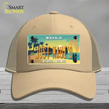 Just Mauid Vintage Novelty License Plate Hat Mesh / Khaki