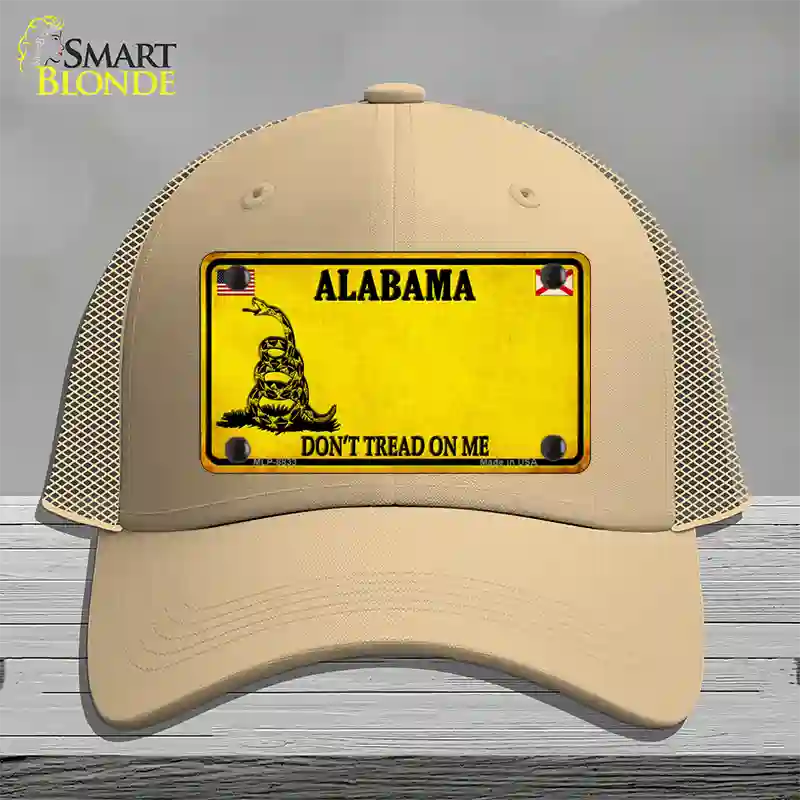 Alabama State Blank Novelty License Plate Hat Mesh / Khaki / Alabama Dont Tread On Me (8833):https | Clean | Yes