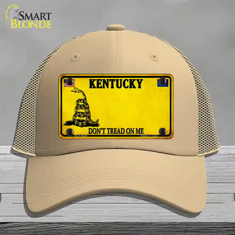 Kentucky Dont Tread On Me Novelty License Plate Hat Mesh / Khaki