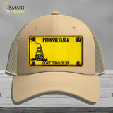 Pennsylvania Dont Tread On Me Novelty License Plate Hat Mesh / Khaki