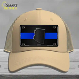 Arizona Thin Blue Line Novelty License Plate Hat Mesh / Khaki