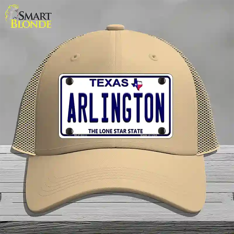 Arlington Texas Novelty License Plate Hat Mesh / Khaki