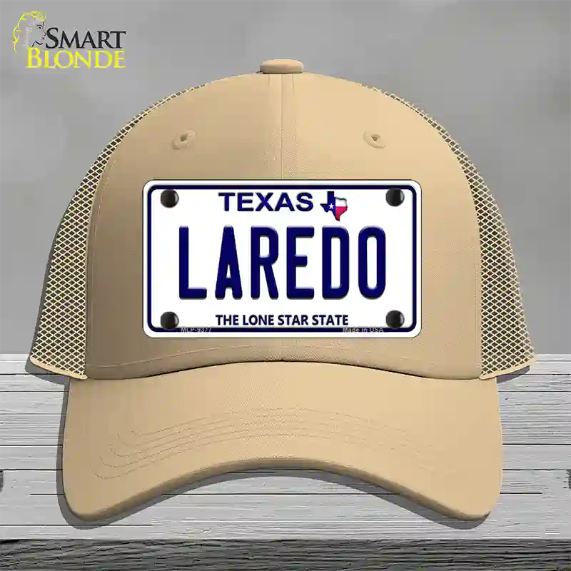 Laredo Texas Novelty License Plate Hat Mesh / Khaki