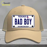 Bad Boy Texas Novelty License Plate Hat Mesh / Khaki