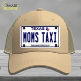 Moms Taxi Texas Novelty License Plate Hat Mesh / Khaki