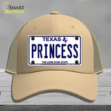 Princess Texas Novelty License Plate Hat Mesh / Khaki