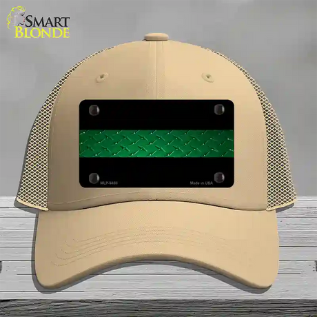 Federal Agents Diamond Novelty License Plate Hat Mesh / Khaki