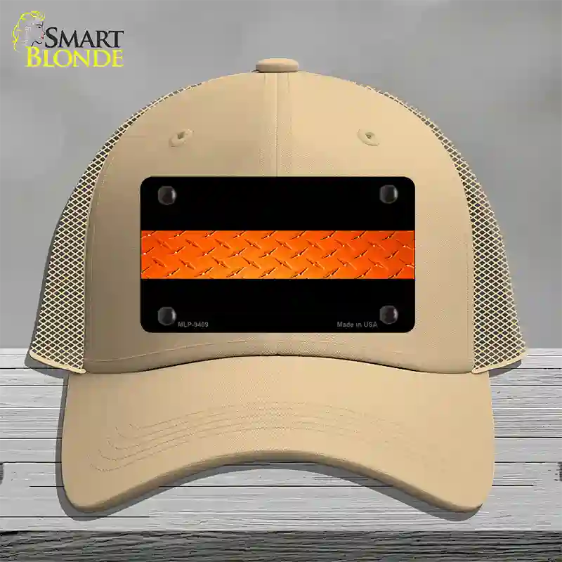 Rescue Personnel Diamond Novelty License Plate Hat Mesh / Khaki