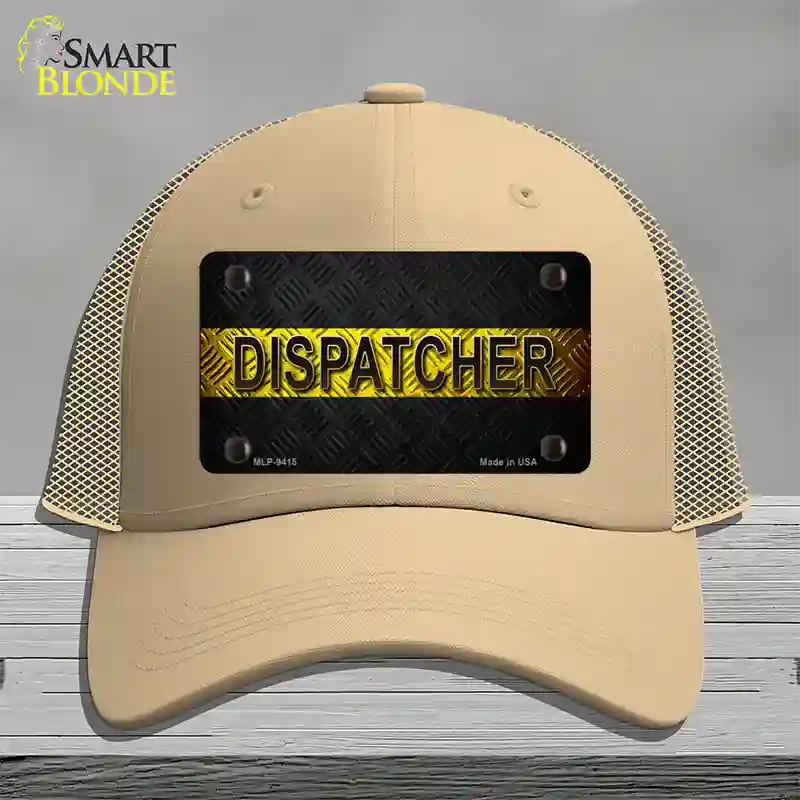 Dispatcher Novelty License Plate Hat Mesh / Khaki