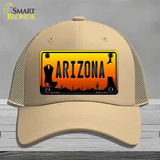 Boot Arizona Scenic Novelty License Plate Hat Mesh / Khaki