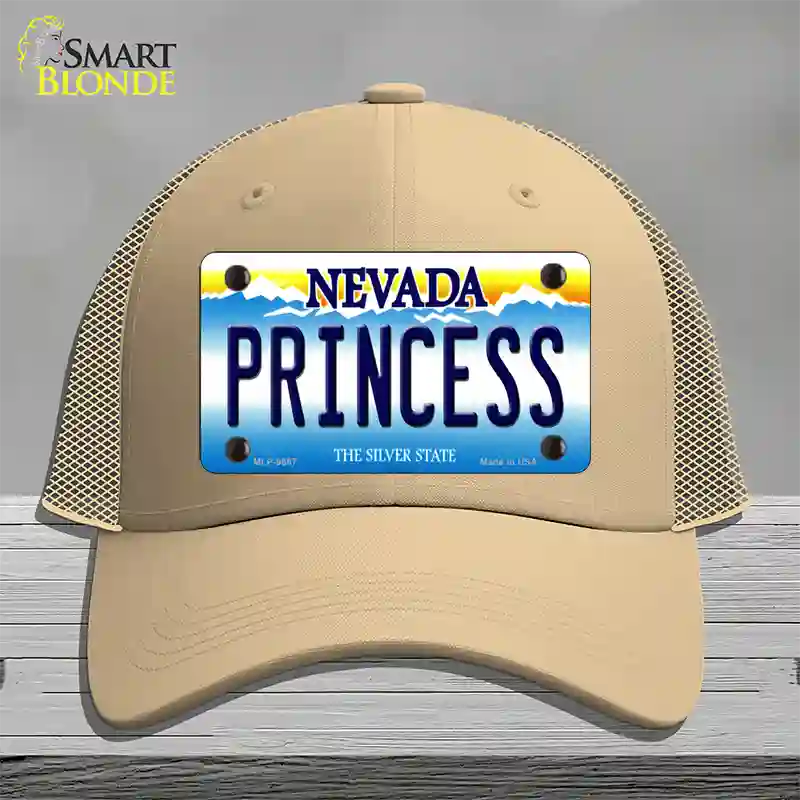 Princess Nevada Novelty License Plate Hat Mesh / Khaki