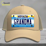 Grandma Nevada Novelty License Plate Hat Mesh / Khaki