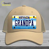 Grandpa Nevada Novelty License Plate Hat Mesh / Khaki