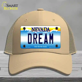 Dream Nevada Novelty License Plate Hat Mesh / Khaki