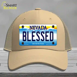 Blessed Nevada Novelty License Plate Hat Mesh / Khaki