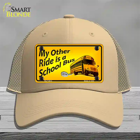 My Other Ride Novelty License Plate Hat Mesh / Khaki