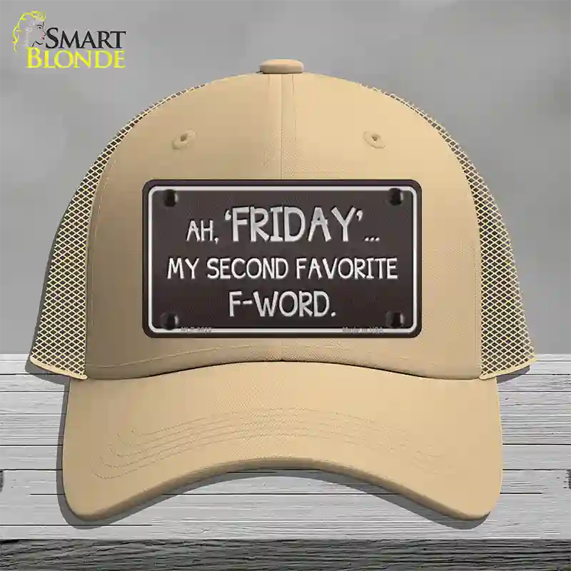 Friday Novelty License Plate Hat Mesh / Khaki