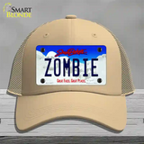 Zombie South Dakota Novelty License Plate Hat Mesh / Khaki