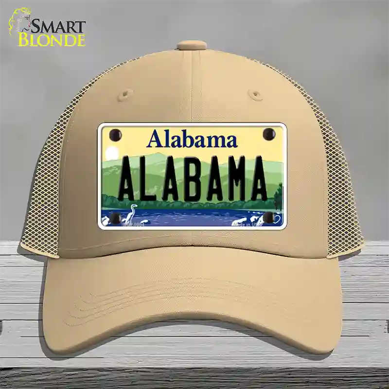 Alabama Hills Novelty License Plate Hat Mesh / Khaki